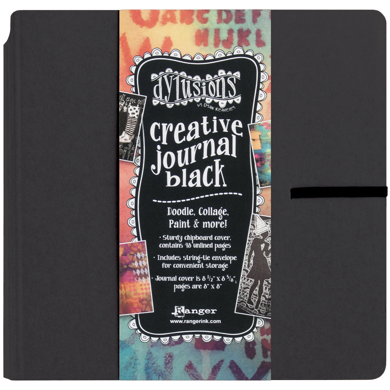 Ranger Dyan Reaveley's Dylusions Creative Journal 8.75"X9" - Black