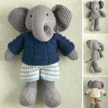 Boy Elephant in a textured sweater