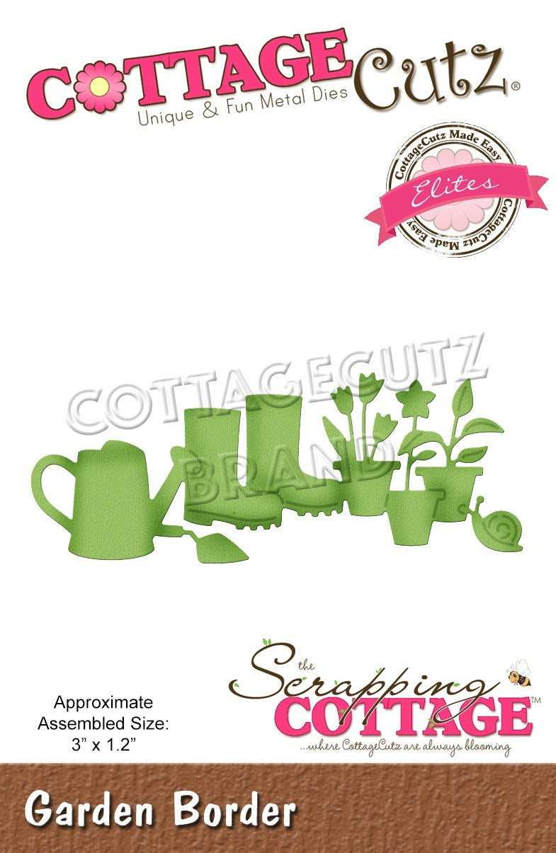 CottageCutz Elites Die - Garden Border 3"X1.2"