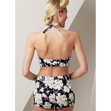 Vogue Misses' Lined Halter Bra and Shorts, and Square-Neck Coverup with Pockets V9255 - Sewing Pattern