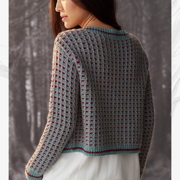 "Eleanor Cardigan" - Cardigan Knitting Pattern For Women in Willow and Lark Nest
