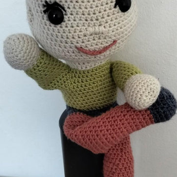 Crochet Hand puppet Mr Dilly