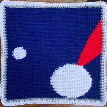 Santa Window Pane Afghan
