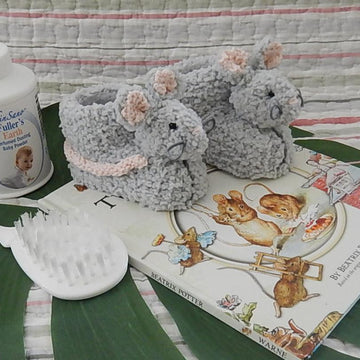 Sebastian Mouse BunnyKids Booties – Series 2 (0 – 12 mnths)