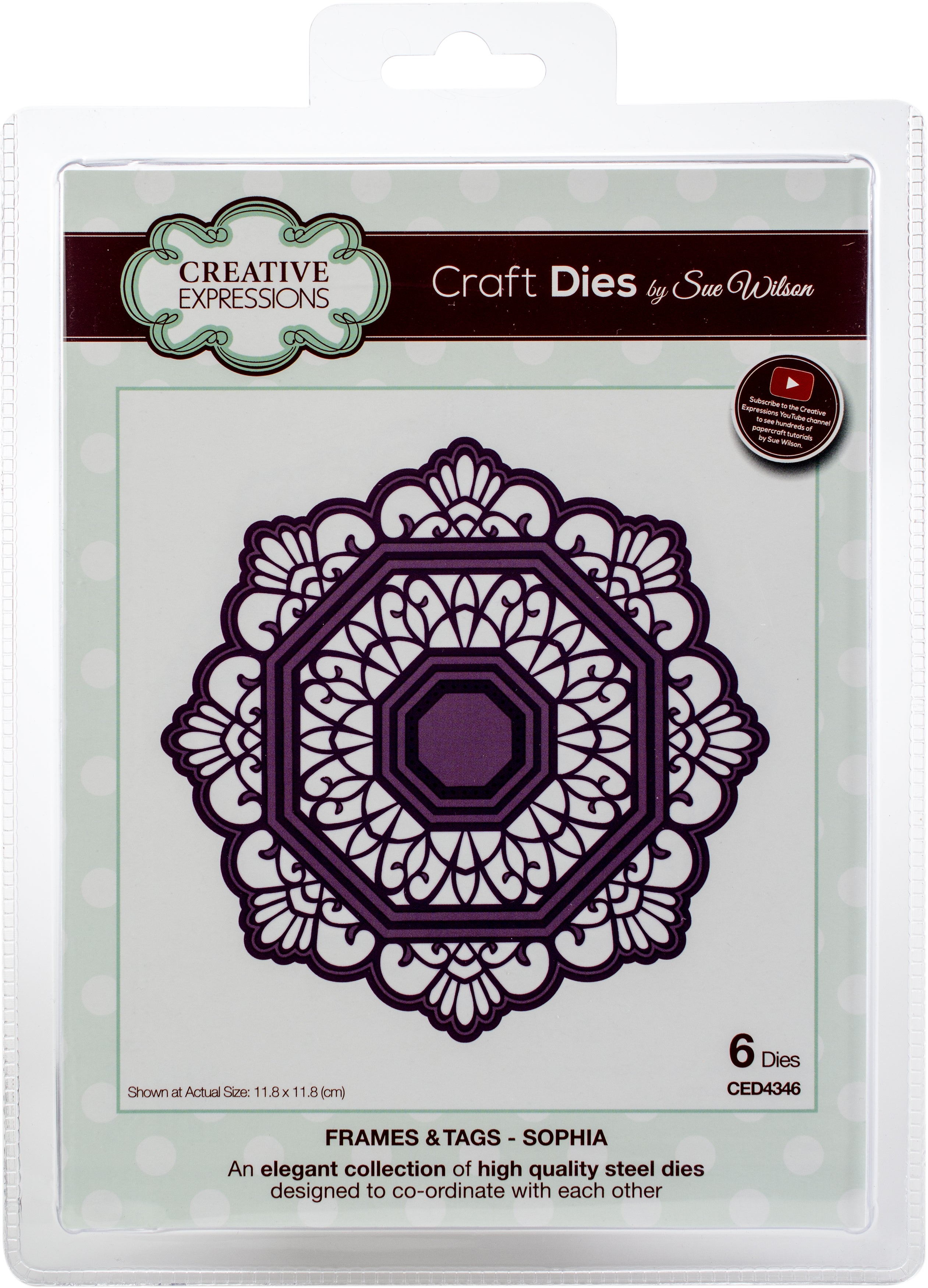 Creative Expressions Craft Dies By Sue Wilson - Frames & Tags-Sophia