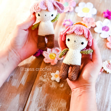 Crochet pattern Klig - The tiny spring flower creature