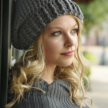 Button Tab Slouchy Hat / Pattern 020