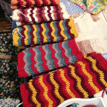 'Earn Your Stripes' Crochet Mitts