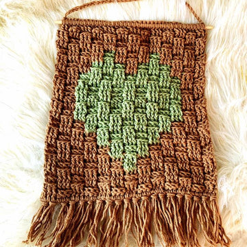 Heart in a Basket Wall Hanging
