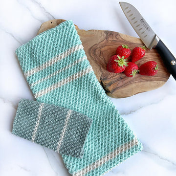 Inlet Towel and Dishcloth