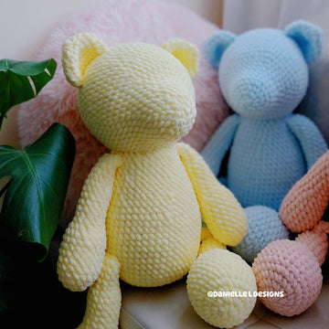 Faceless Teddy bear plush