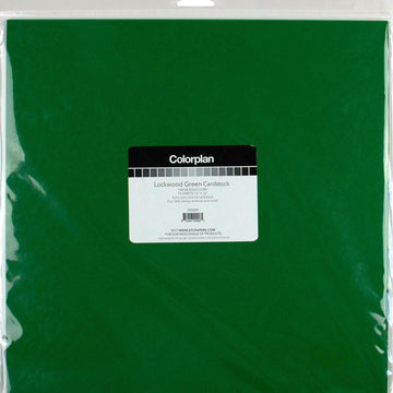 Arc Crafts ColorPlan 100lb Cover Solid Cardstock 12"X12" 10/Pkg - Lockwood Green