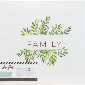 American Crafts Heidi Swapp Storyline2 Post Bound Album 12"X12" - Family