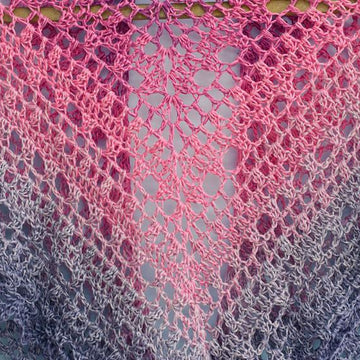 Color Block Triangle Shawl