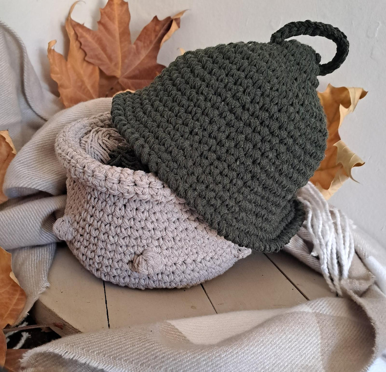 Mushroom Bobble Basket
