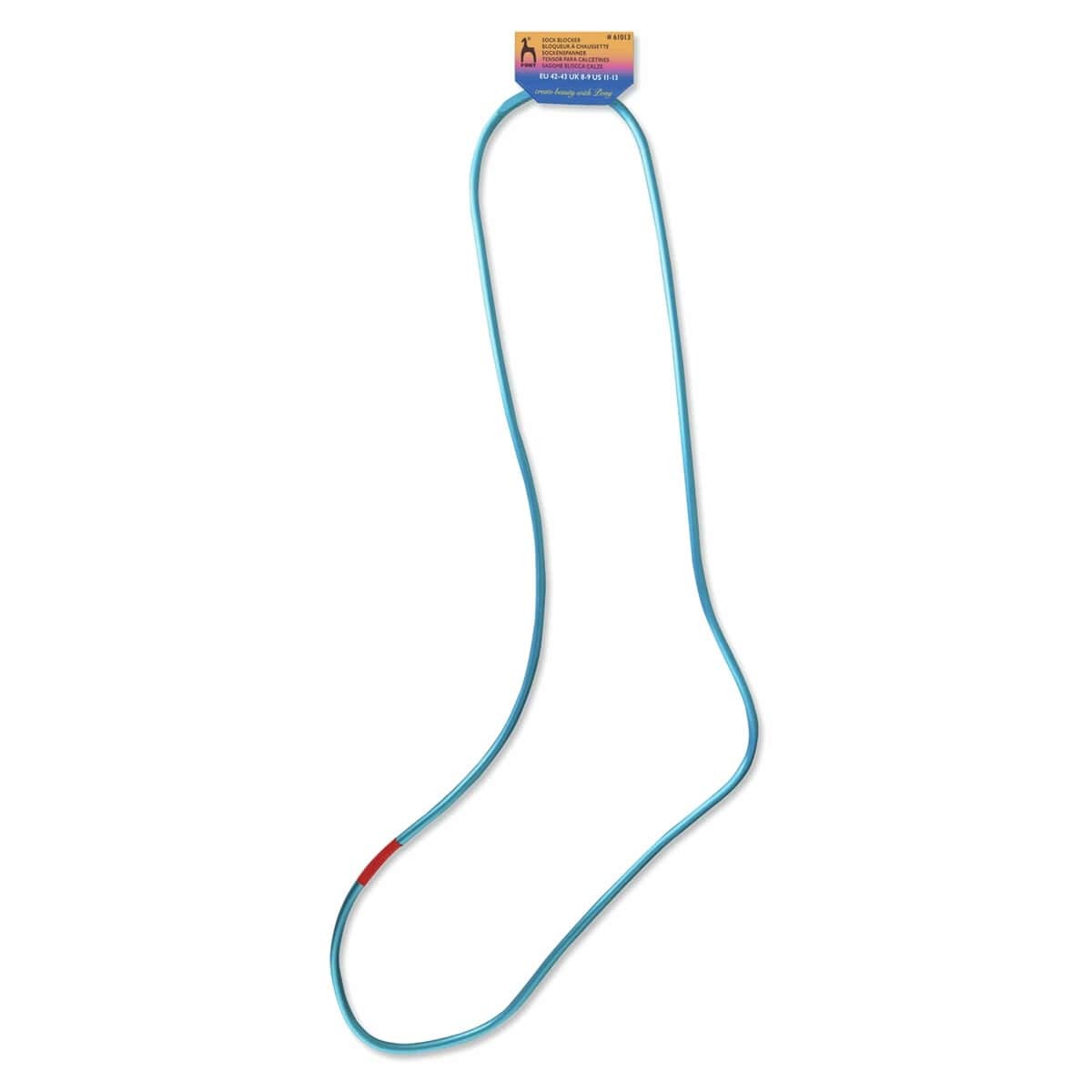 Pony Sock Blockers: Anodised Aluminium: for Sizes 42-43: Blue