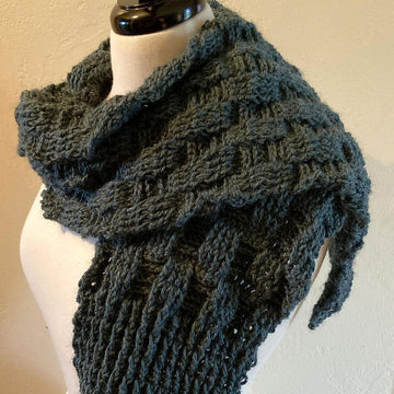 Pine Ridge Basketweave Scarf
