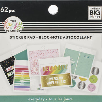 Happy Planner Tiny Sticker Pad - Everyday, 62/Pkg