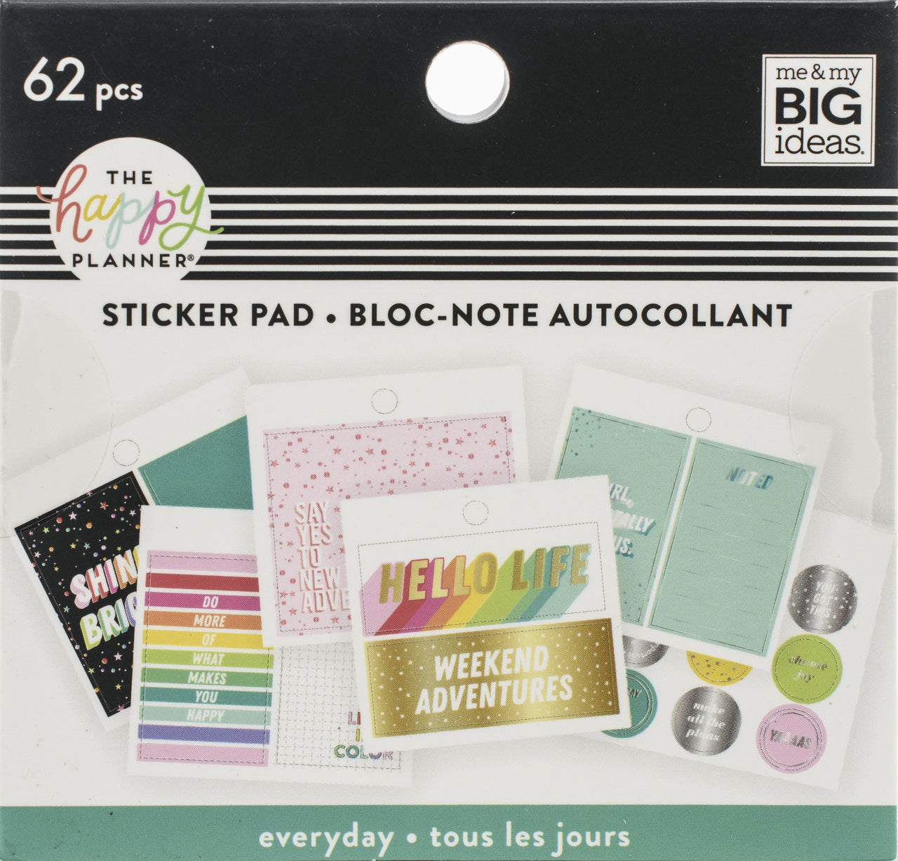Happy Planner Tiny Sticker Pad - Everyday, 62/Pkg