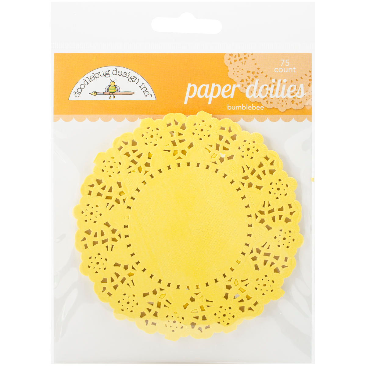 Doodlebug Doilies 4.5" 75/Pkg - Bumblebee