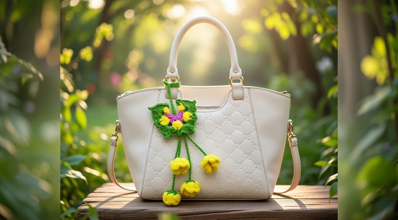 Butterfly & Flower Charm Bag Crochet Pattern – PDF + Video Tutorial