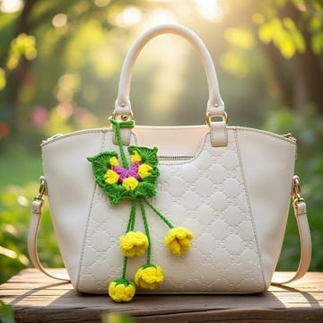 Butterfly & Flower Charm Bag Crochet Pattern – PDF + Video Tutorial