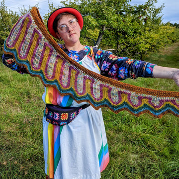 Wavecrest Dragon Tail Shawl