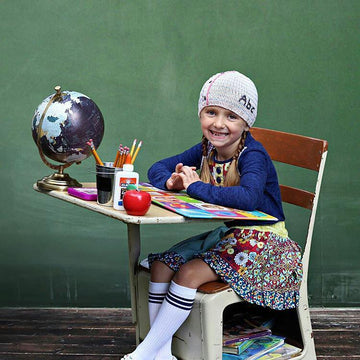 "Ruled Paper" school beanie