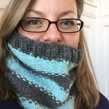 Bulky Weight Linen Stitch Cowl