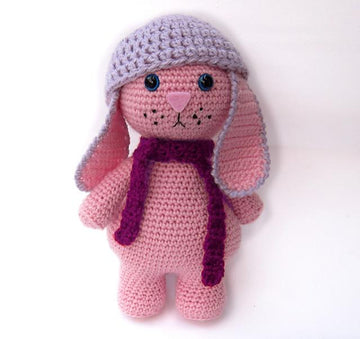 Mr Winter Bunny Rabbit Amigurumi Soft Toy