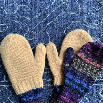Felted Mittens with Liner
