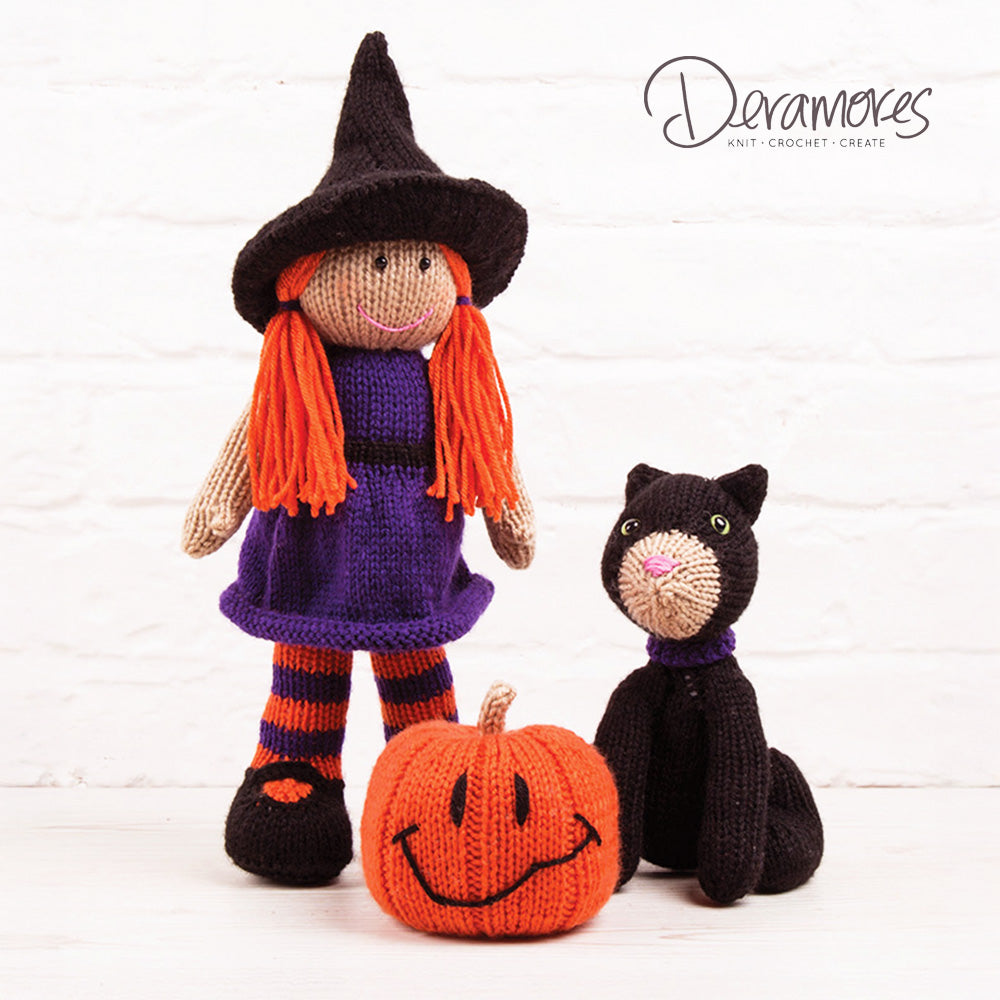 Blair the Witch Jack O'Lantern and Dera Mog in Paintbox Simply DK - Downloadable PDF