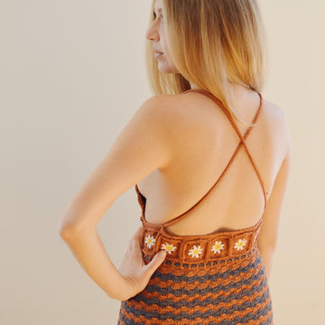 Crochet Floral Dress - UK Terms