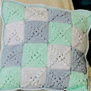 Crochet Throw and Cushion Cover