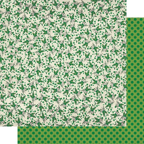 Authentique Paper Dublin Double-Sided Cardstock 12"X12" 18/Pkg - #2 Leprechauns