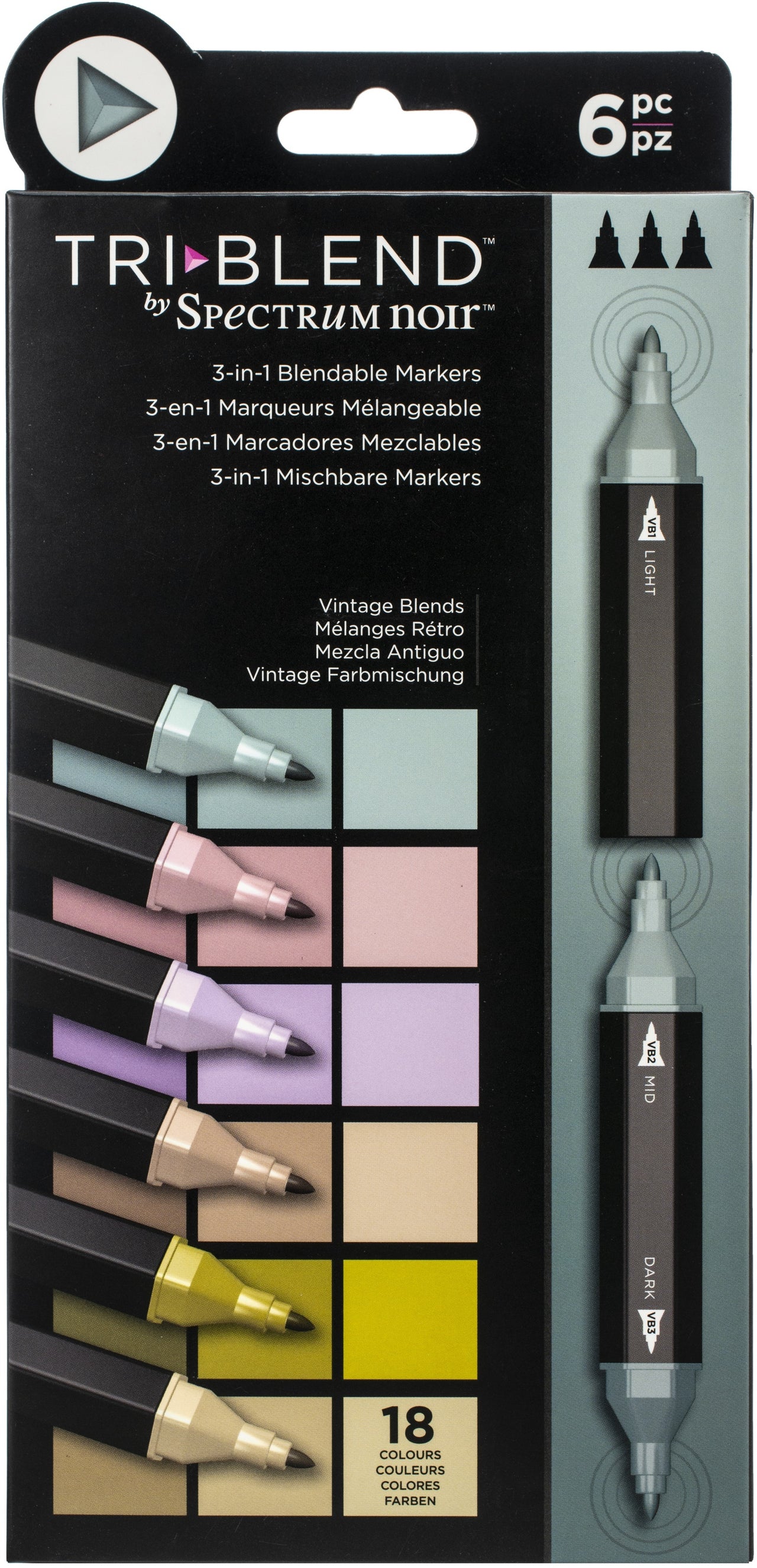 Spectrum Noir TriBlend - Vintage Blends 6 Pens