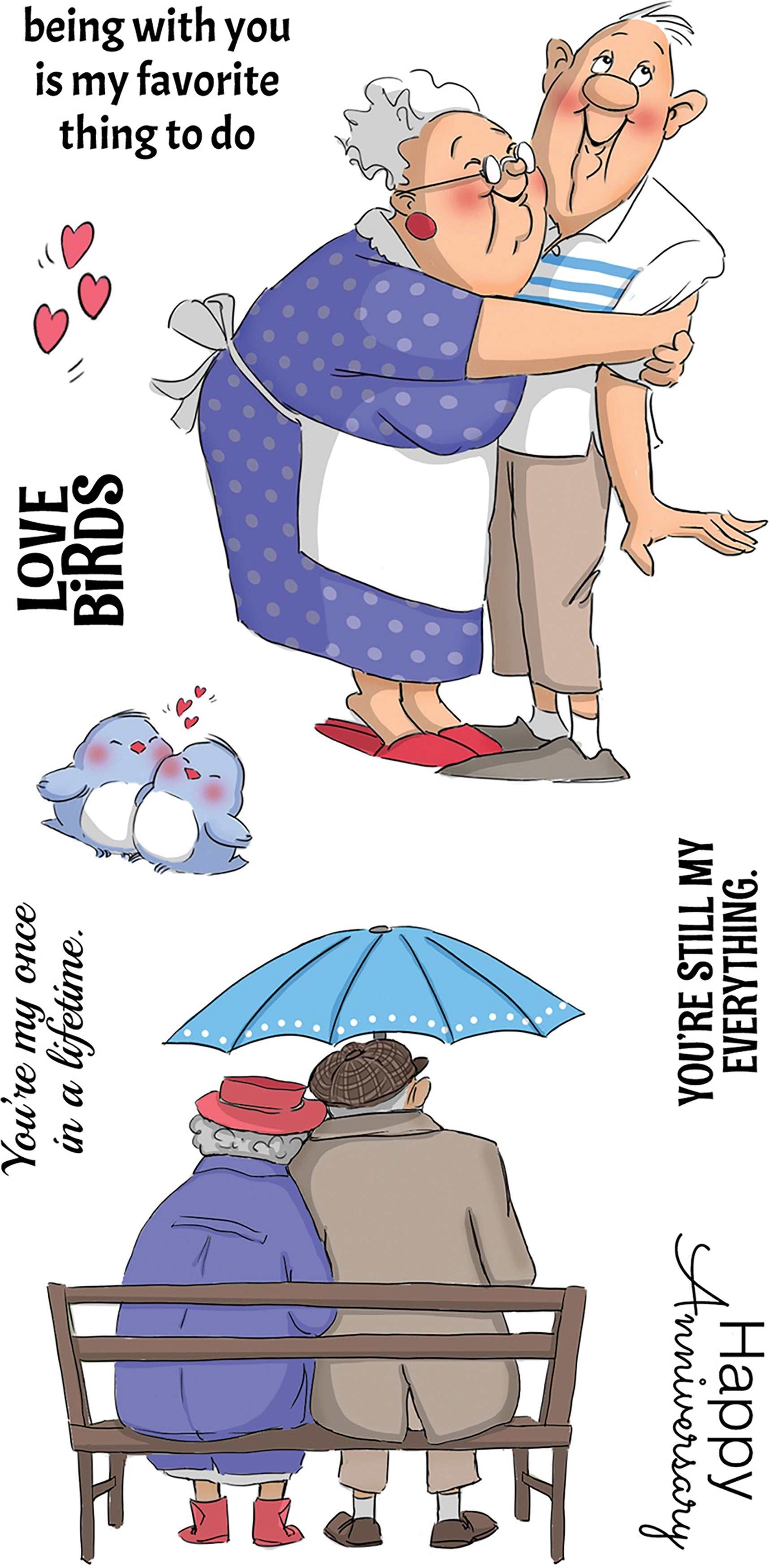Art Impressions Clear Stamps - Love Birds