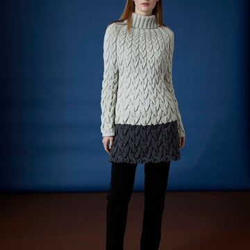 Gudrun Jumper - Knitting Pattern For Women in Debbie Bliss Cashmerino Aran