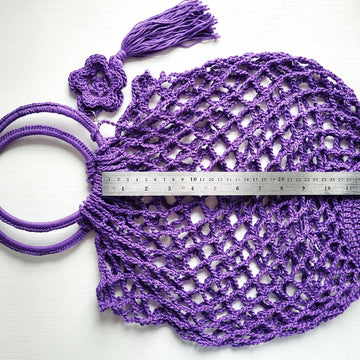 Shopping netting bag easy crochet pattern
