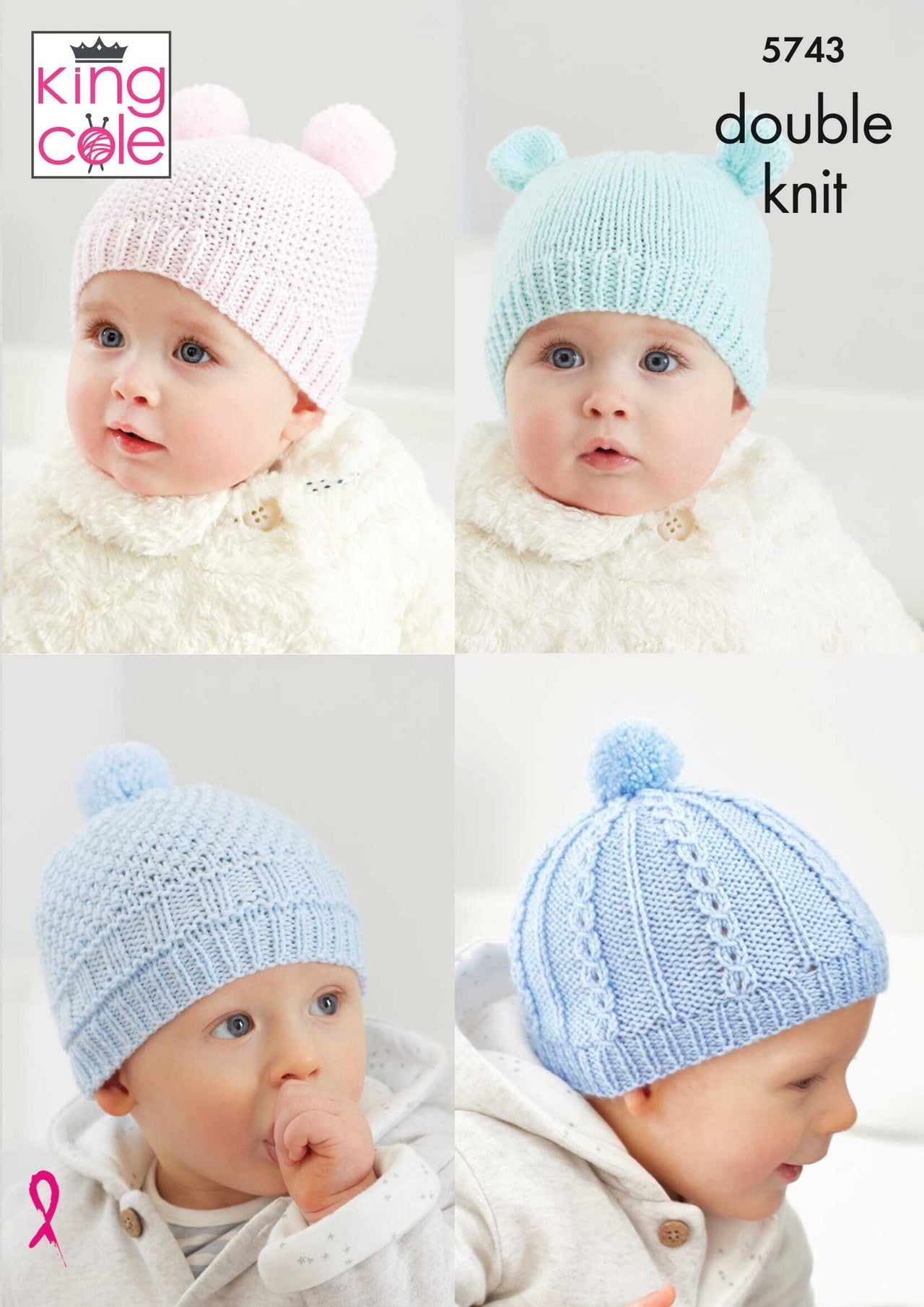 Hats and Mitts Knitted in King Cole Comfort DK - 5743 - Downloadable PDF