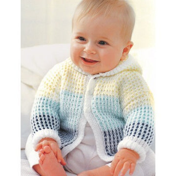 Hooded Cardigan in Patons Astra