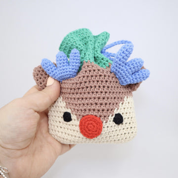 Reindeer Drawstring Treat Bag