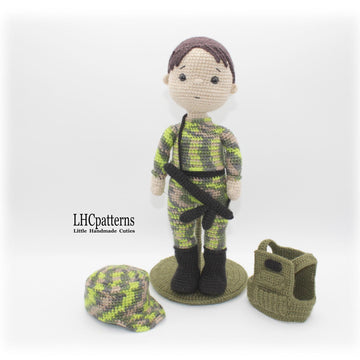 Soldier / Military Man Crochet Pattern
