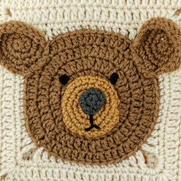 Lions and Tigers and Bears Blanket in Red Heart Super Saver Economy Solids - LW4684 - Downloadable PDF