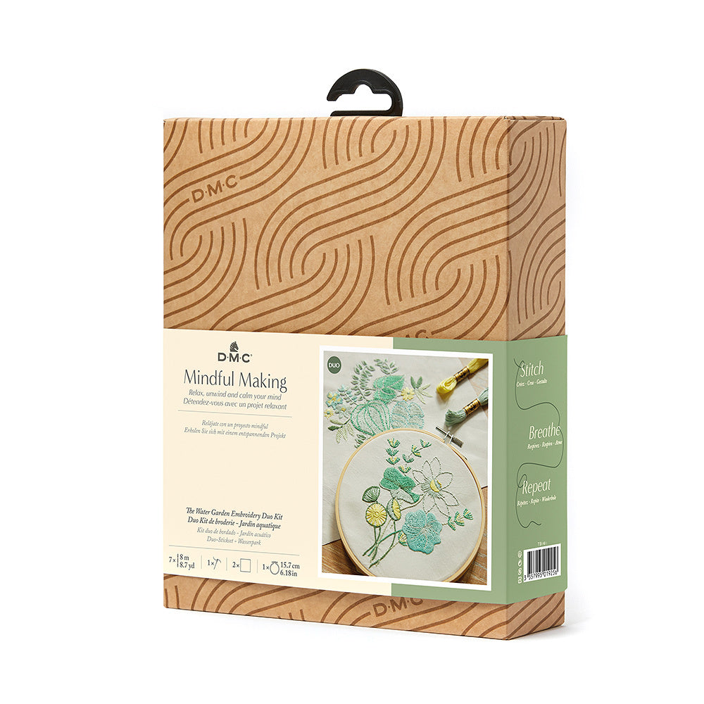 DMC Mindful Making: Water Garden Embroidery Duo Kit