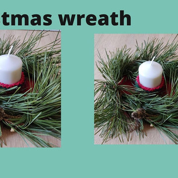 Candle Holder + Wreath