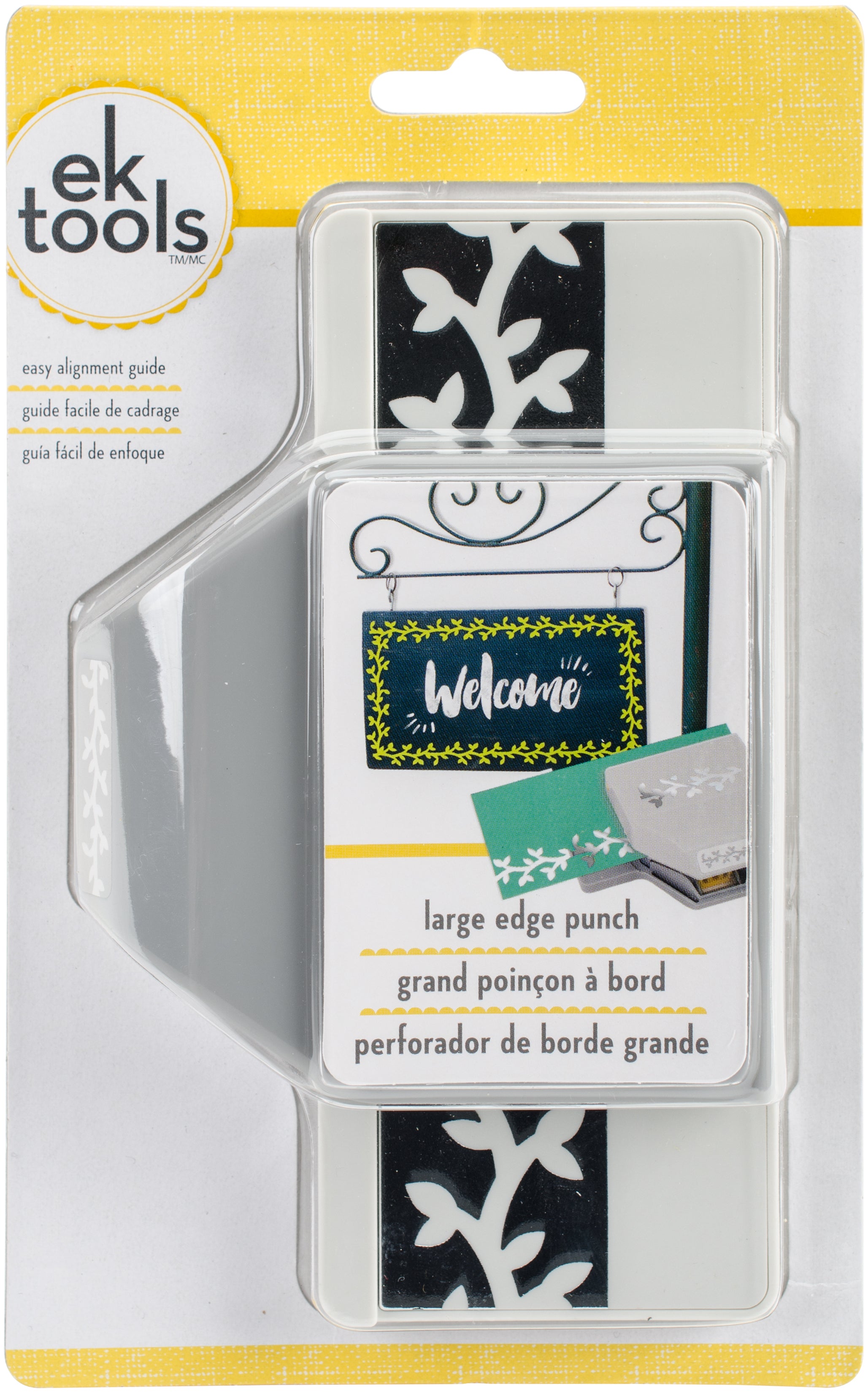 EK Success Large Edge Punch - Leaves And Branches