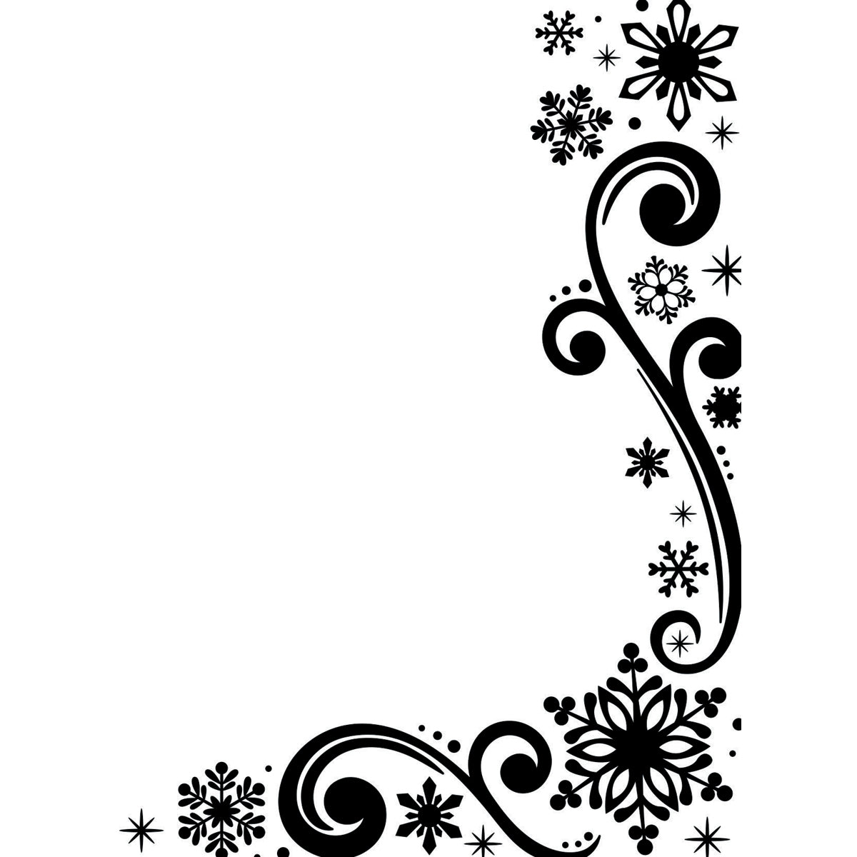 Darice Embossing Folder 4.25"X5.75" - Snowflake Scroll