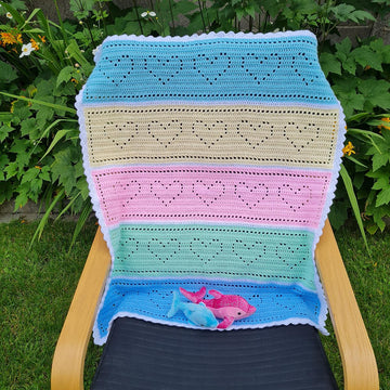 Full of Hearts Filet Blanket