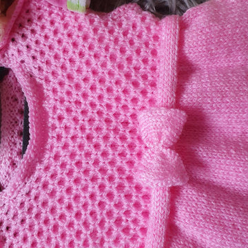 Pink honeycomb dress